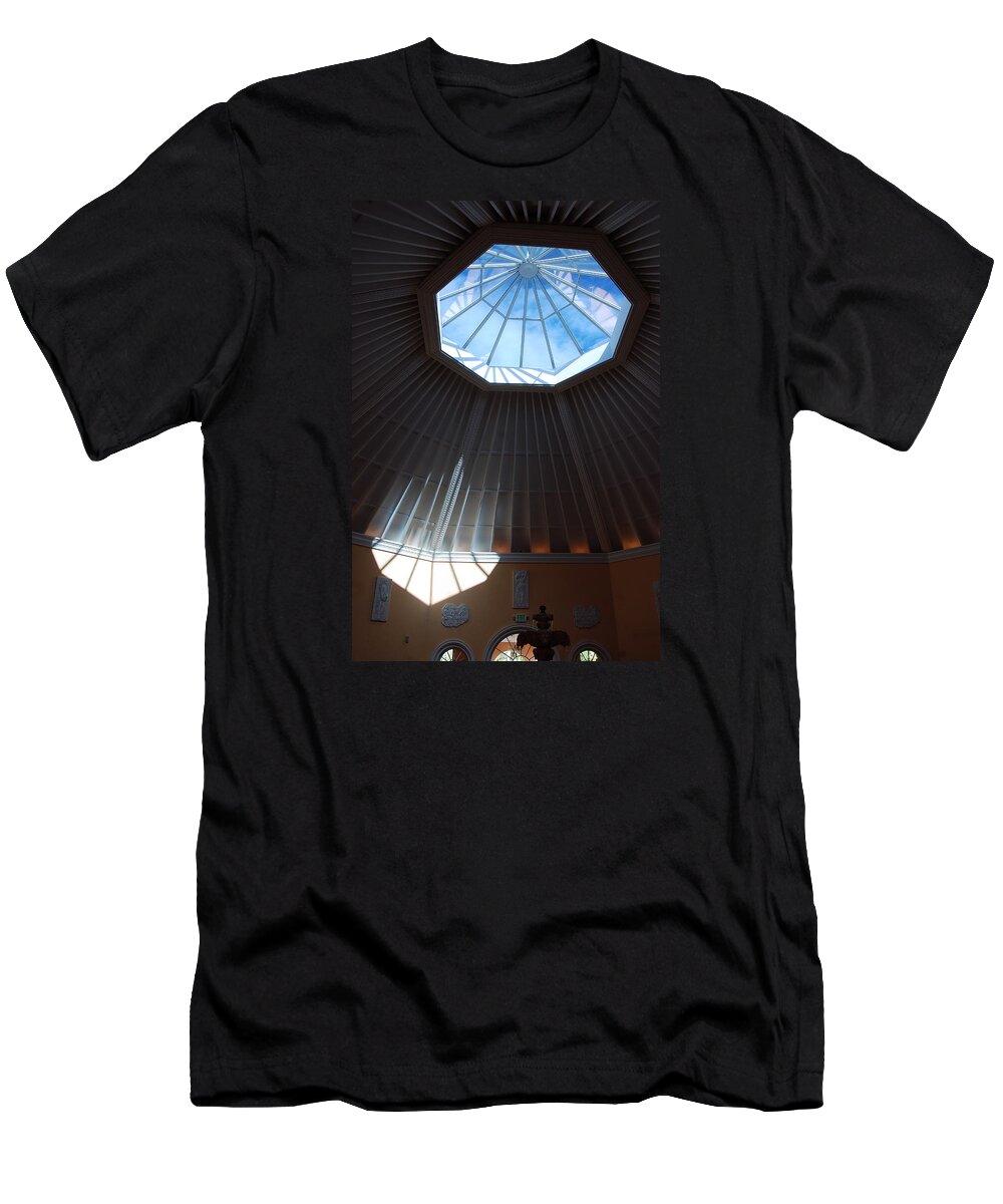 Skylight T-Shirt featuring the photograph Borrowed Light by John Schneider