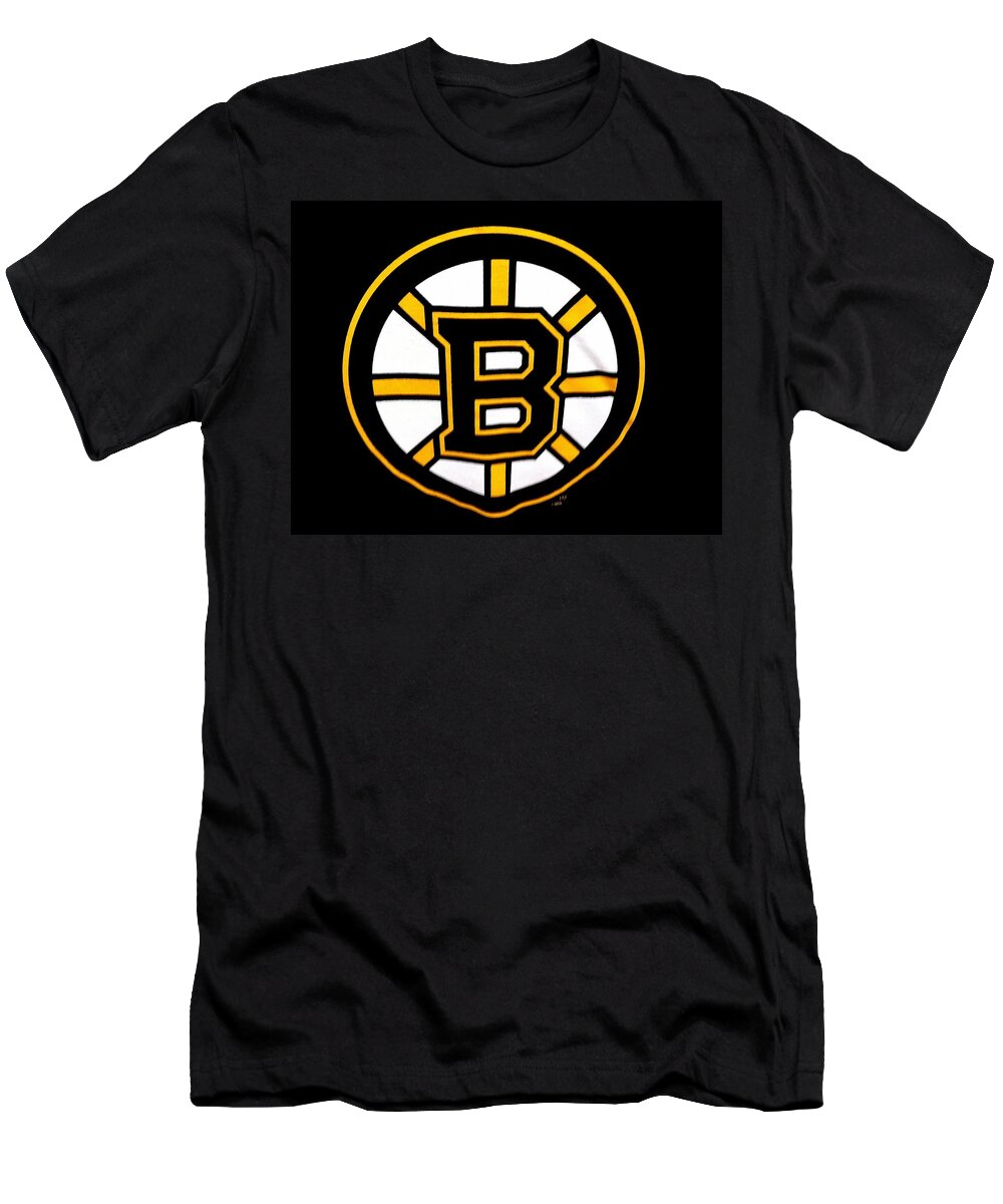 Masculine T-Shirt featuring the photograph Boston Bruins Hockey by Caroline Stella