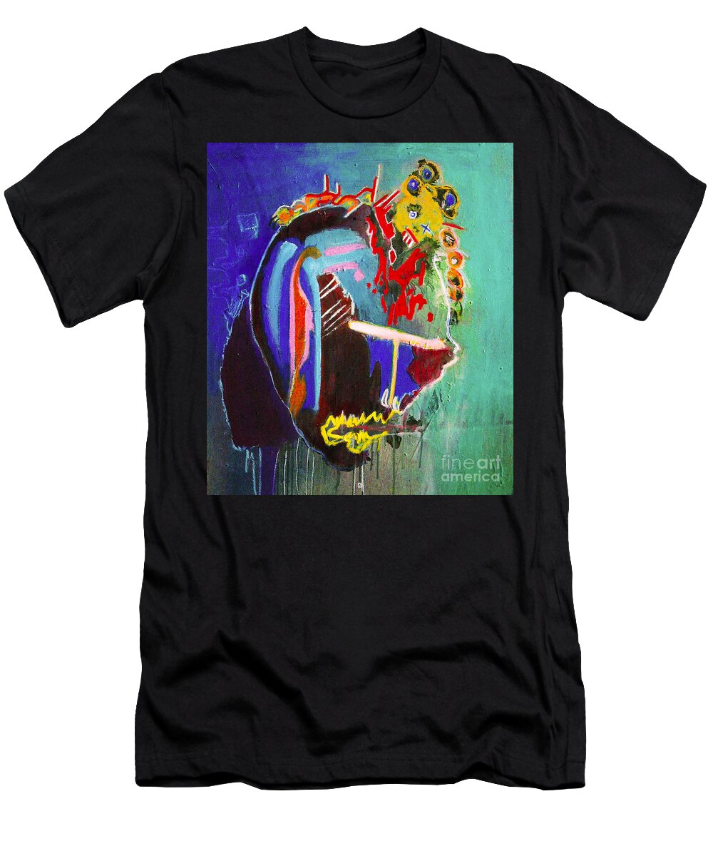 Abstract T-Shirt featuring the painting Breakthrough by Jeff Barrett