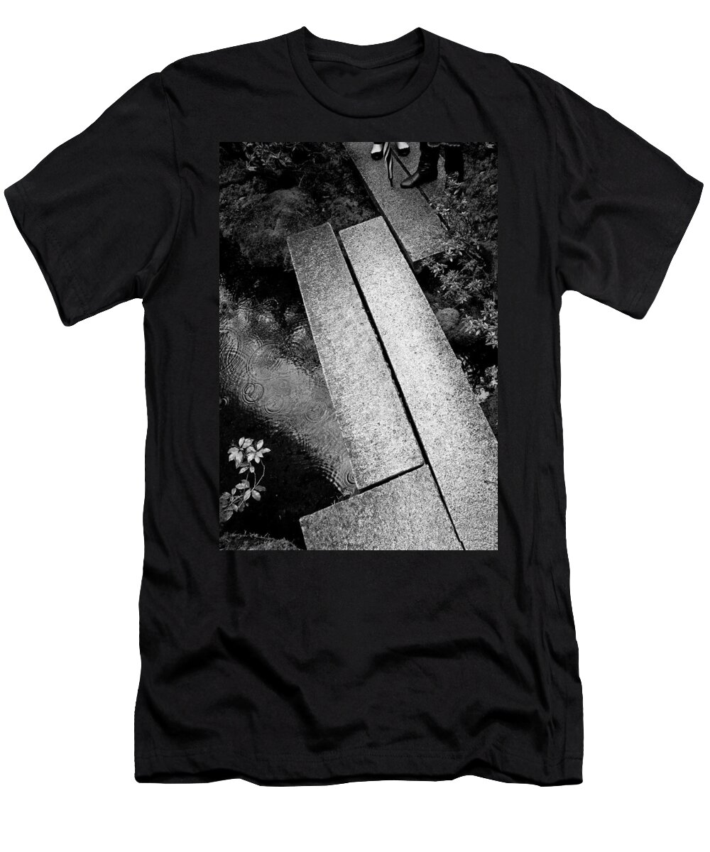 Bridge T-Shirt featuring the photograph Bridge over Pond by Niels Nielsen