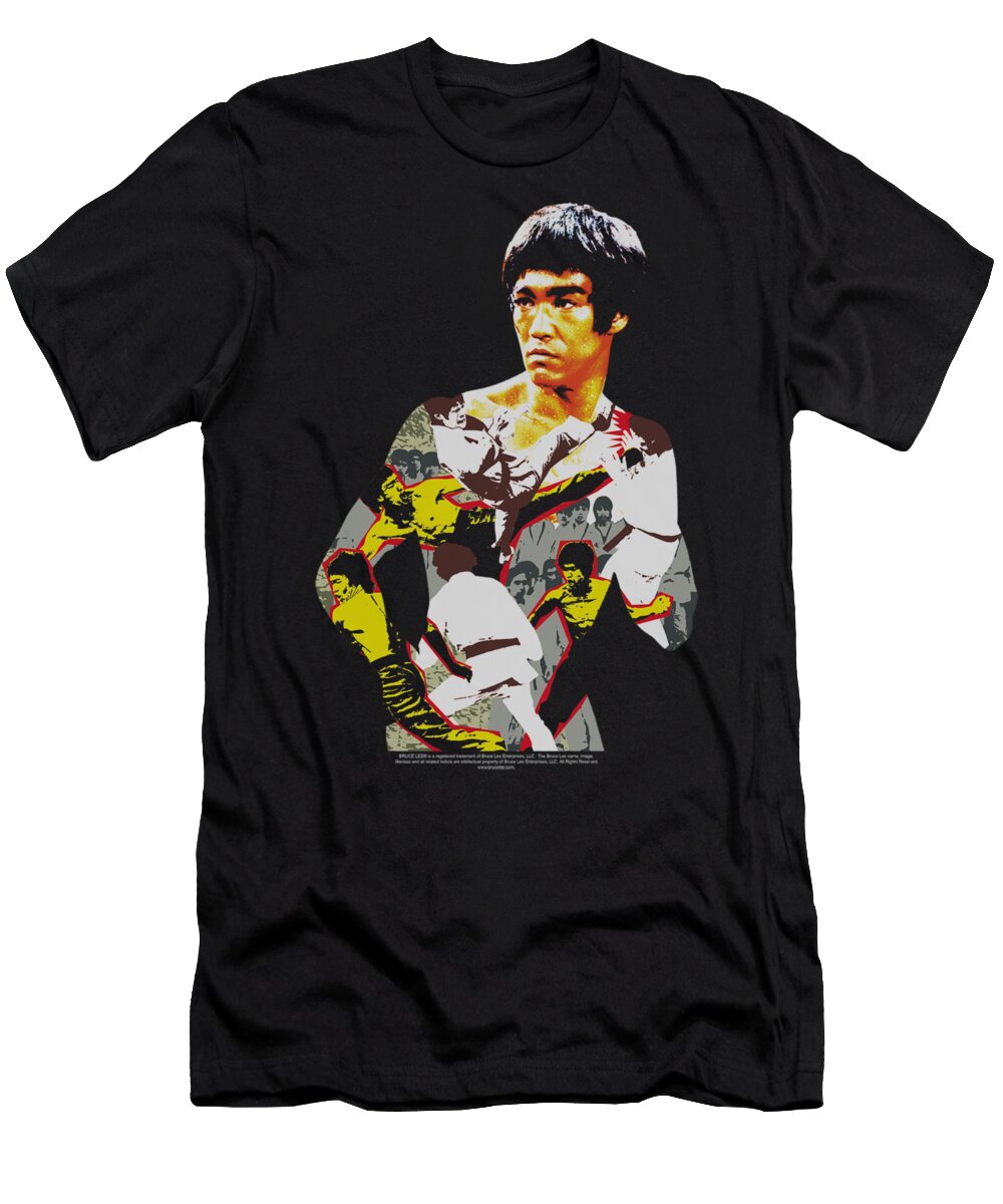  T-Shirt featuring the digital art Bruce Lee - Body Of Action by Brand A