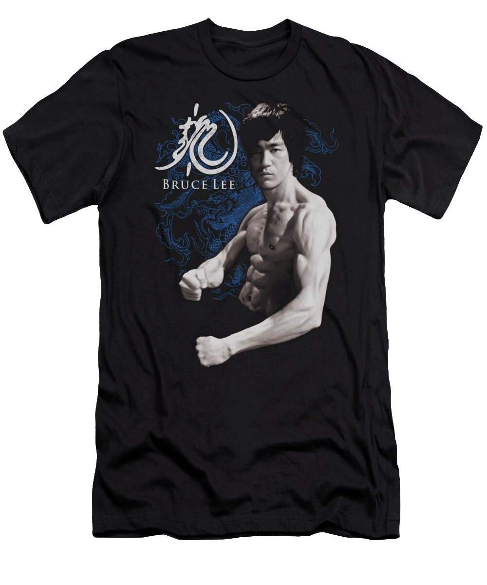  T-Shirt featuring the digital art Bruce Lee - Dragon Stance by Brand A
