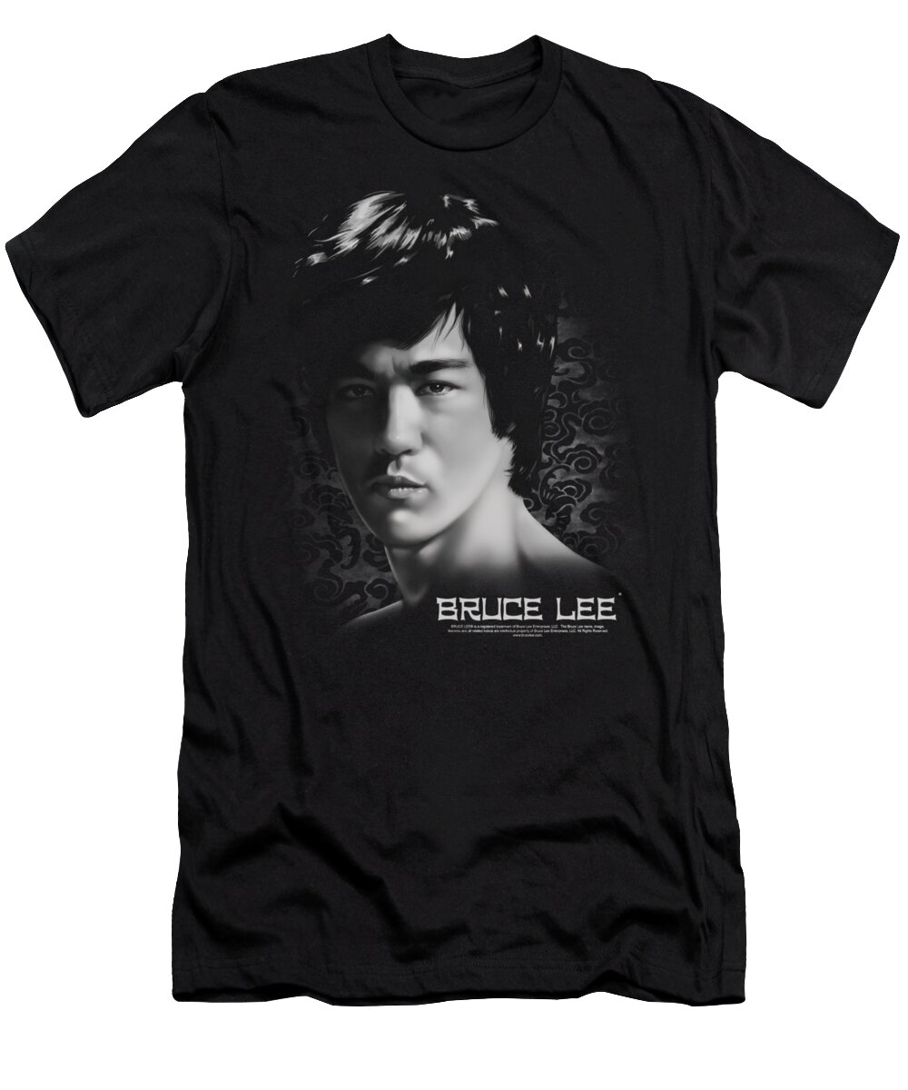  T-Shirt featuring the digital art Bruce Lee - In Your Face by Brand A