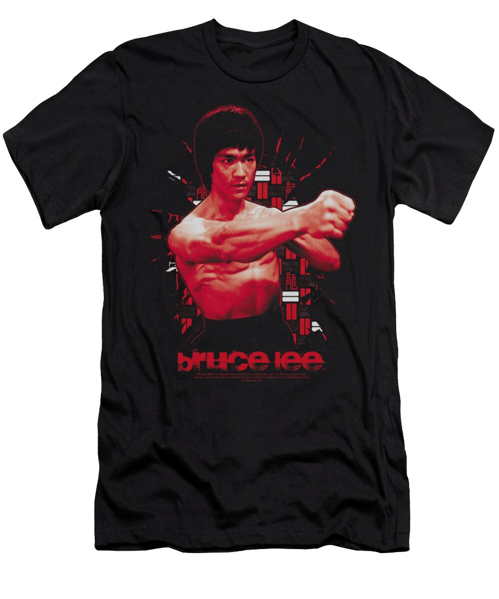  T-Shirt featuring the digital art Bruce Lee - The Shattering Fist by Brand A