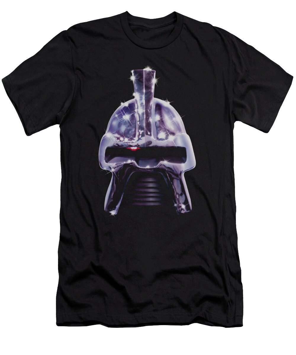 Battlestar T-Shirt featuring the digital art Bsg - Retro Cylon Head by Brand A
