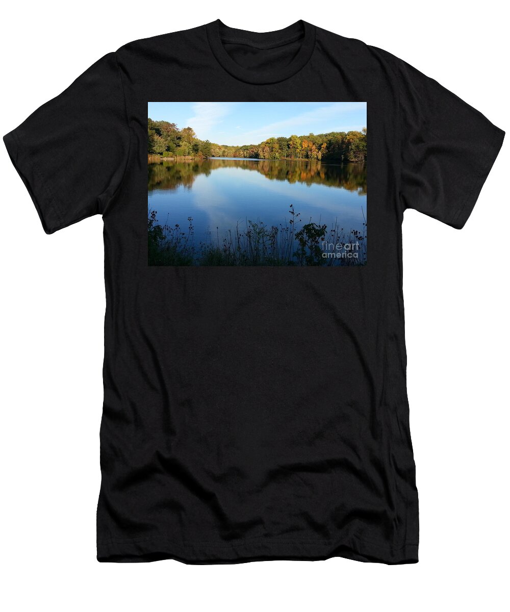 Buddy Attick Lake Park T-Shirt featuring the photograph Buddy Attick Lake Park by Emmy Vickers