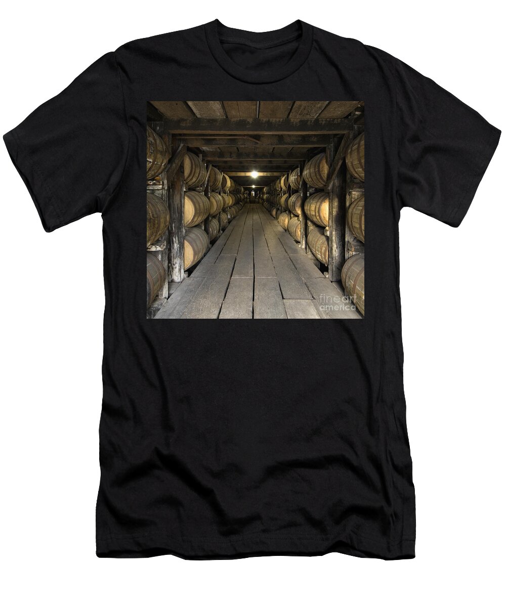 Rick T-Shirt featuring the photograph Buffalo Trace Rick House - D008610sq by Daniel Dempster