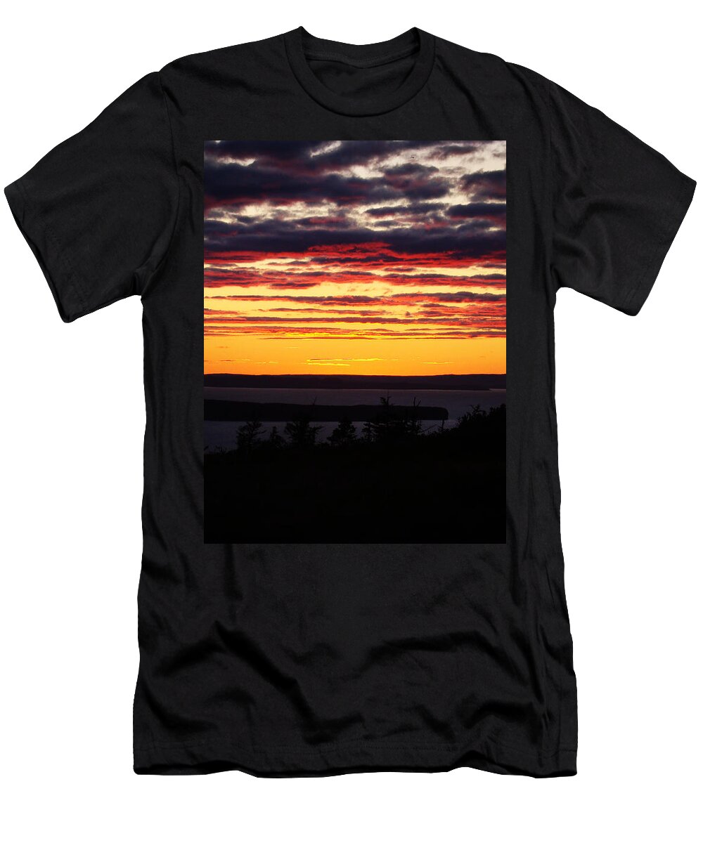 Sky T-Shirt featuring the photograph Burning by Zinvolle Art