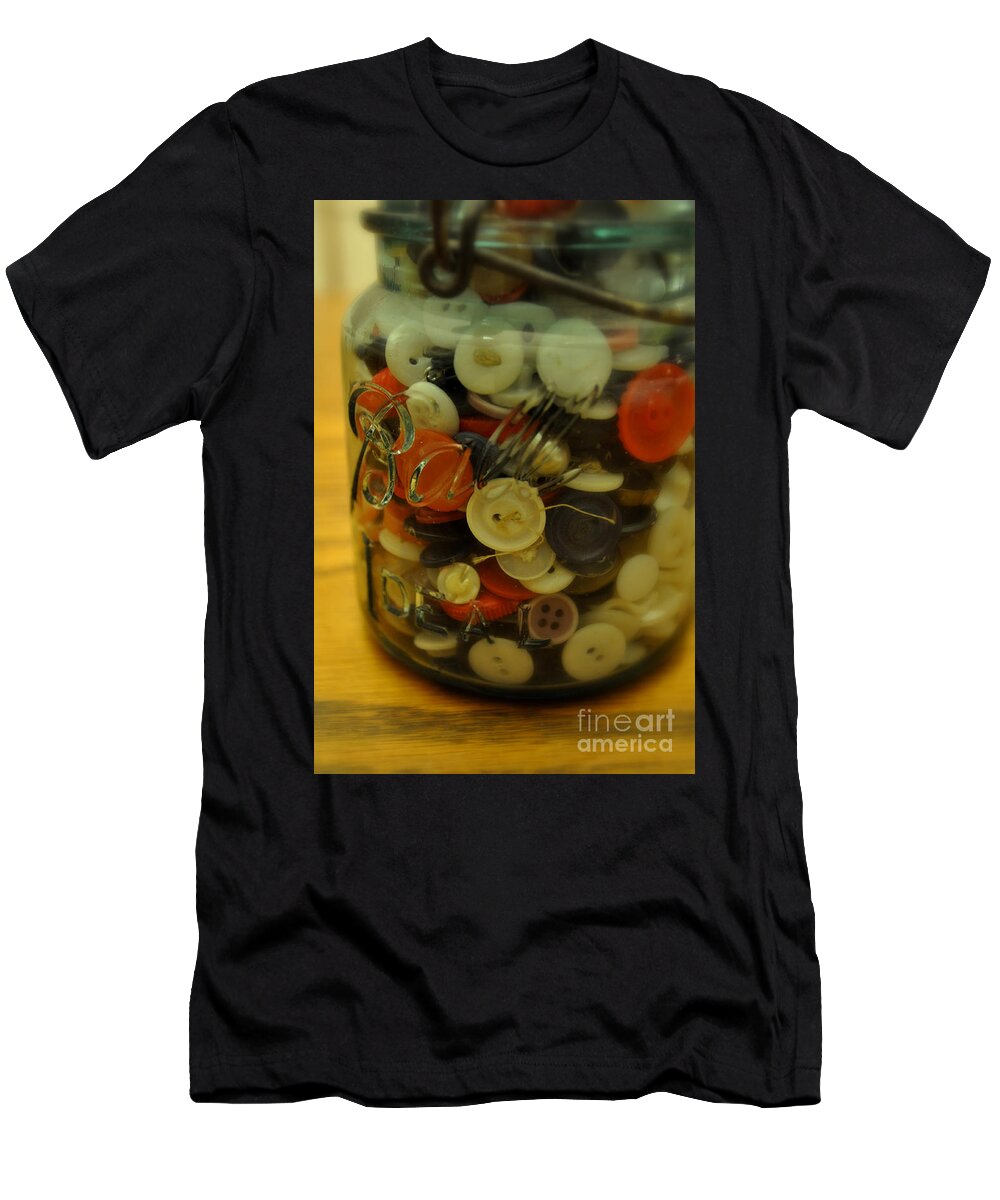 Buttons T-Shirt featuring the photograph Buttons and Ball by Anjanette Douglas