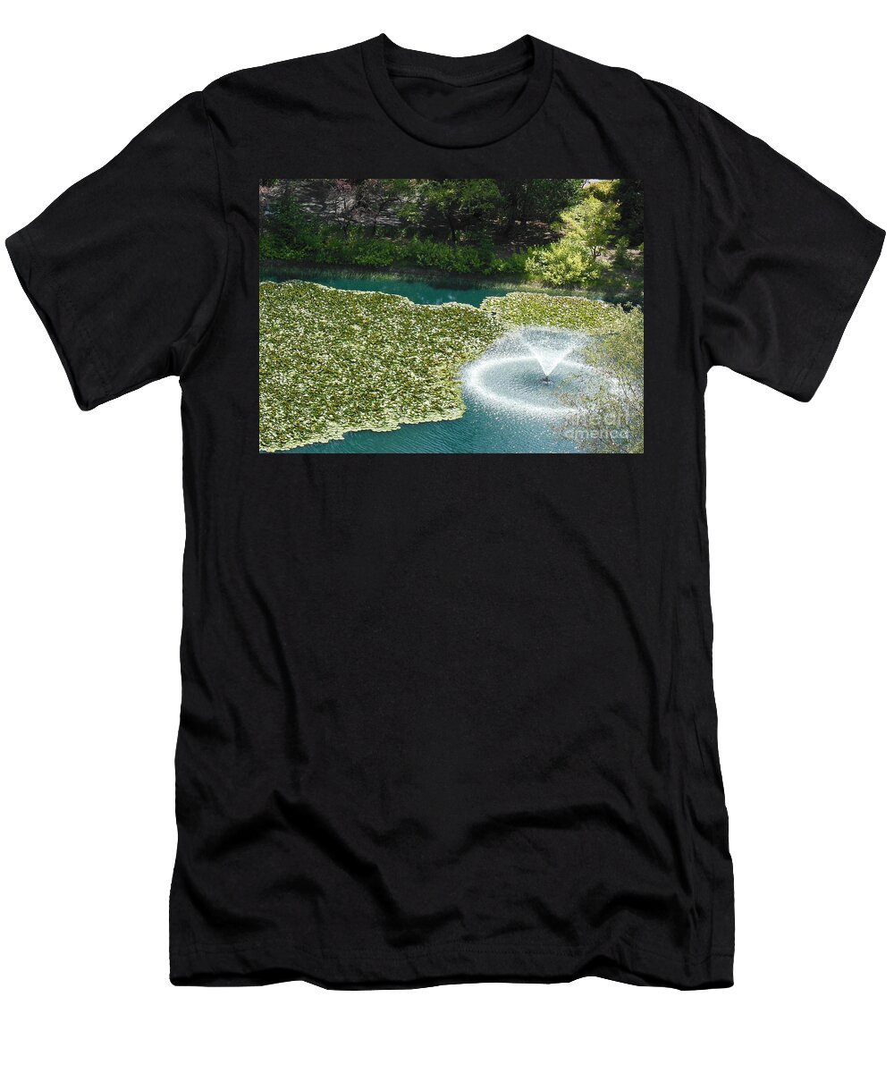 Fountain T-Shirt featuring the photograph Calistoga Summer by Mini Arora