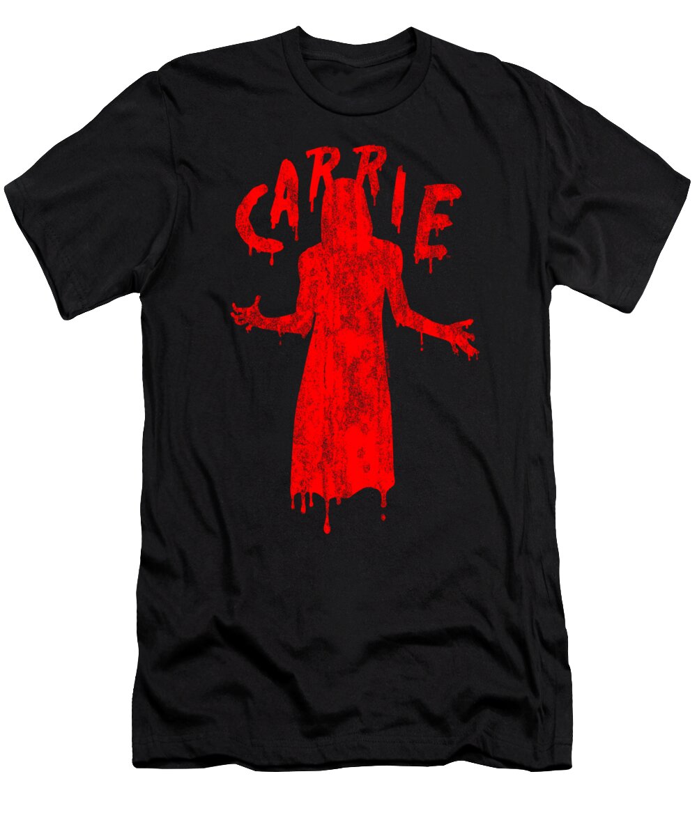  T-Shirt featuring the digital art Carrie - Silhouette by Brand A