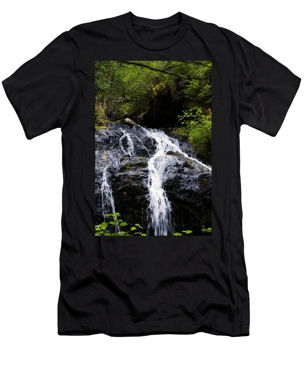 Cascade Falls T-Shirt featuring the photograph Cascade Falls by Edward Hawkins II