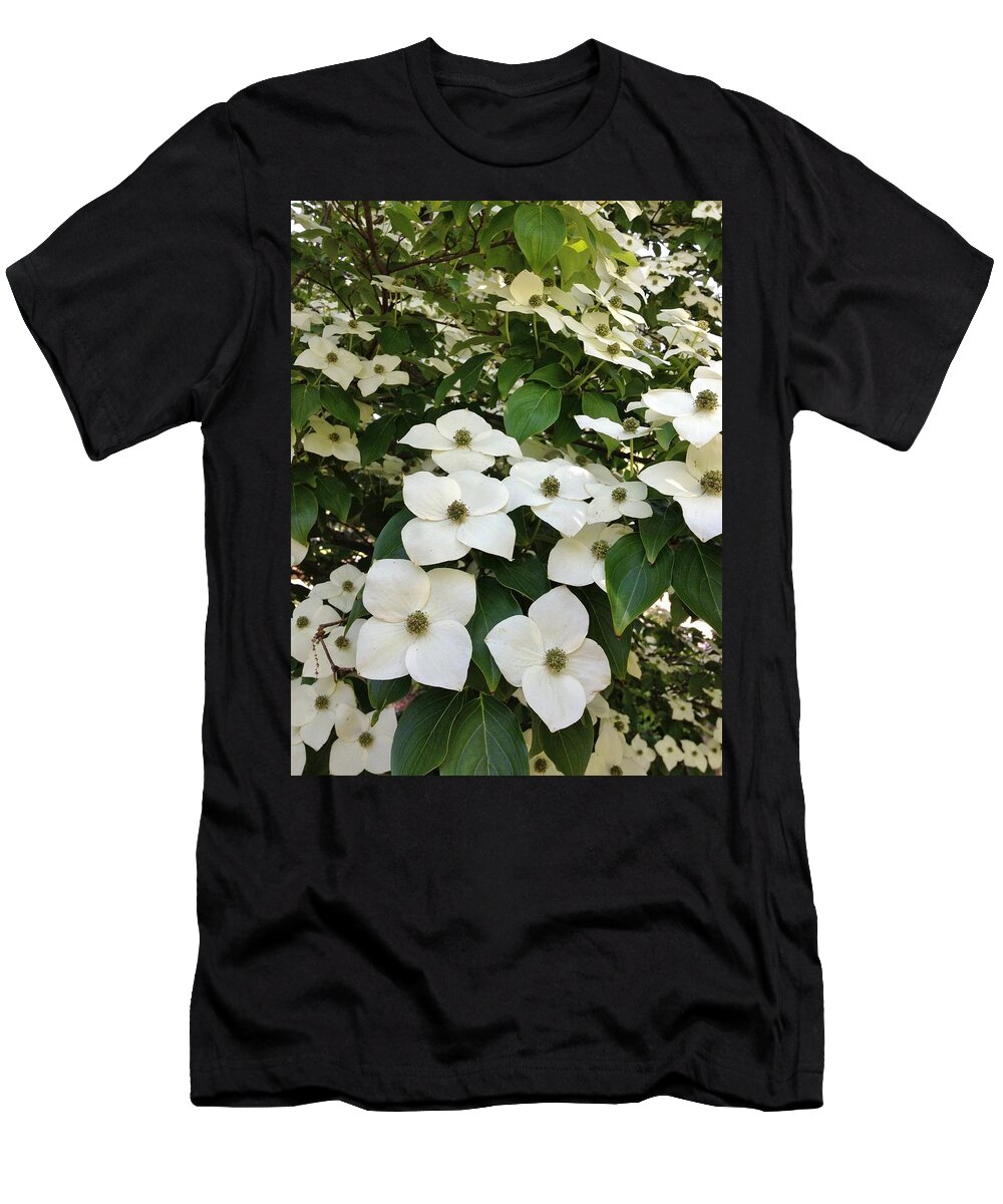 Flowers T-Shirt featuring the photograph Cascade by Jean Goodwin Brooks