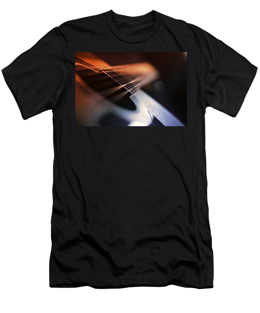 Guitar T-Shirt featuring the photograph Cat's In The Cradle by Laura Fasulo
