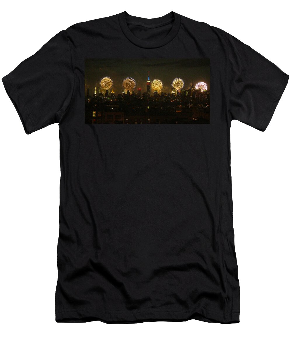 Fireworks T-Shirt featuring the photograph Celebrate Freedom by Carl Hunter