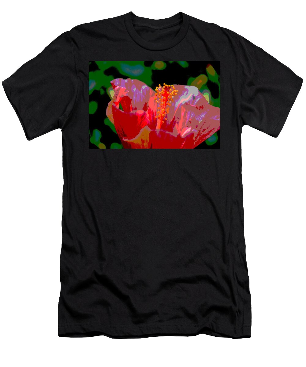 Hibiscus T-Shirt featuring the photograph Celebration by Linda Bailey