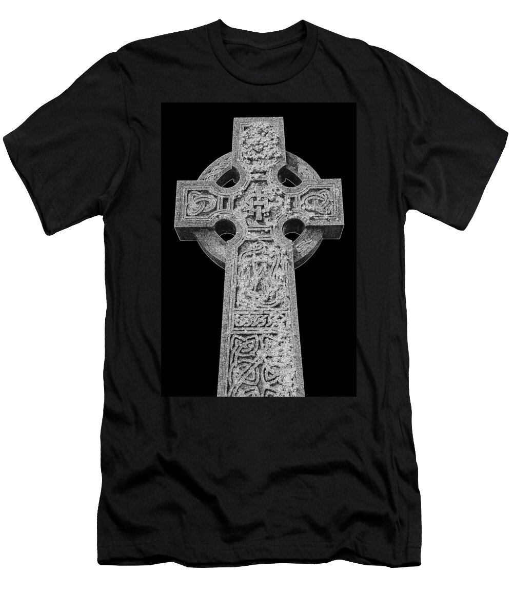 England T-Shirt featuring the photograph Celtic Cross by Chevy Fleet