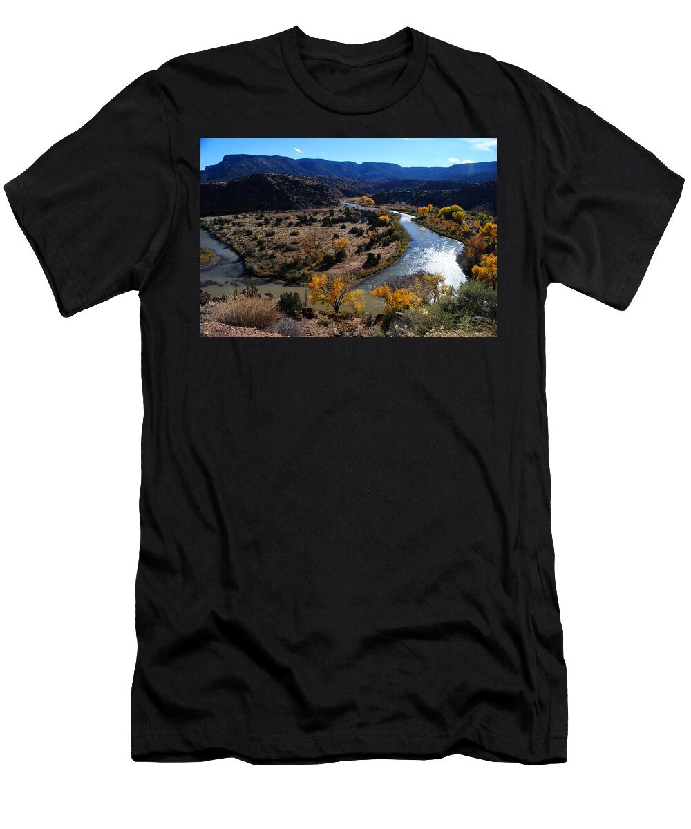 Chama T-Shirt featuring the photograph Chama River Bend by Glory Ann Penington