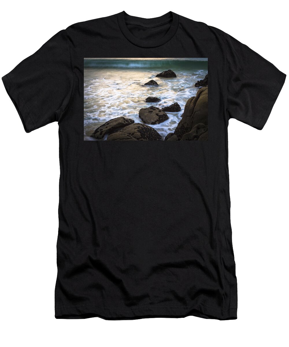 Chanteiro T-Shirt featuring the photograph Chanteiro Beach Galicia Spain by Pablo Avanzini