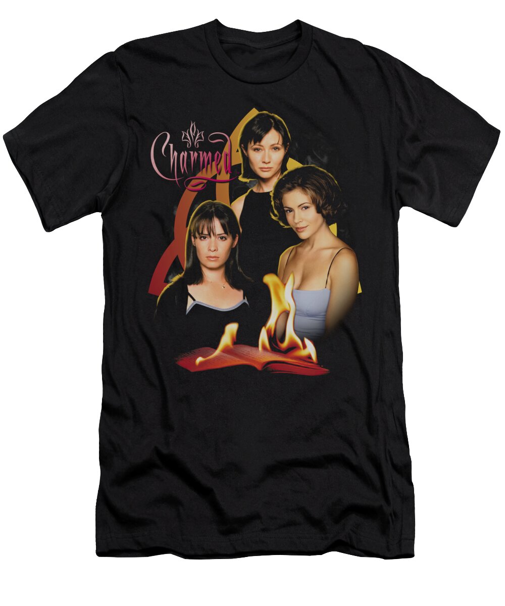  T-Shirt featuring the digital art Charmed - Original Three by Brand A
