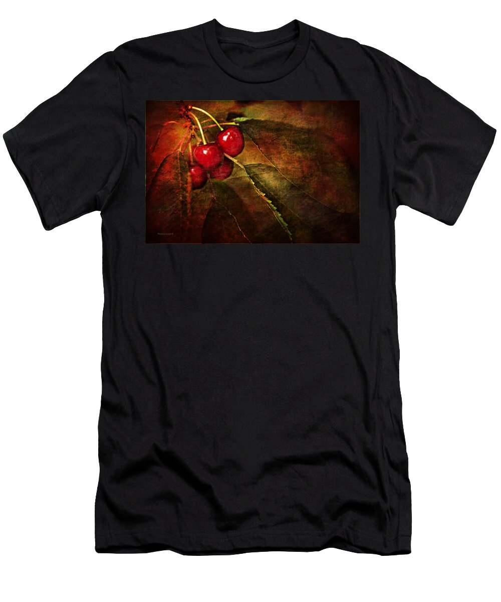 Cherries T-Shirt featuring the photograph Cherry Time by Theresa Tahara