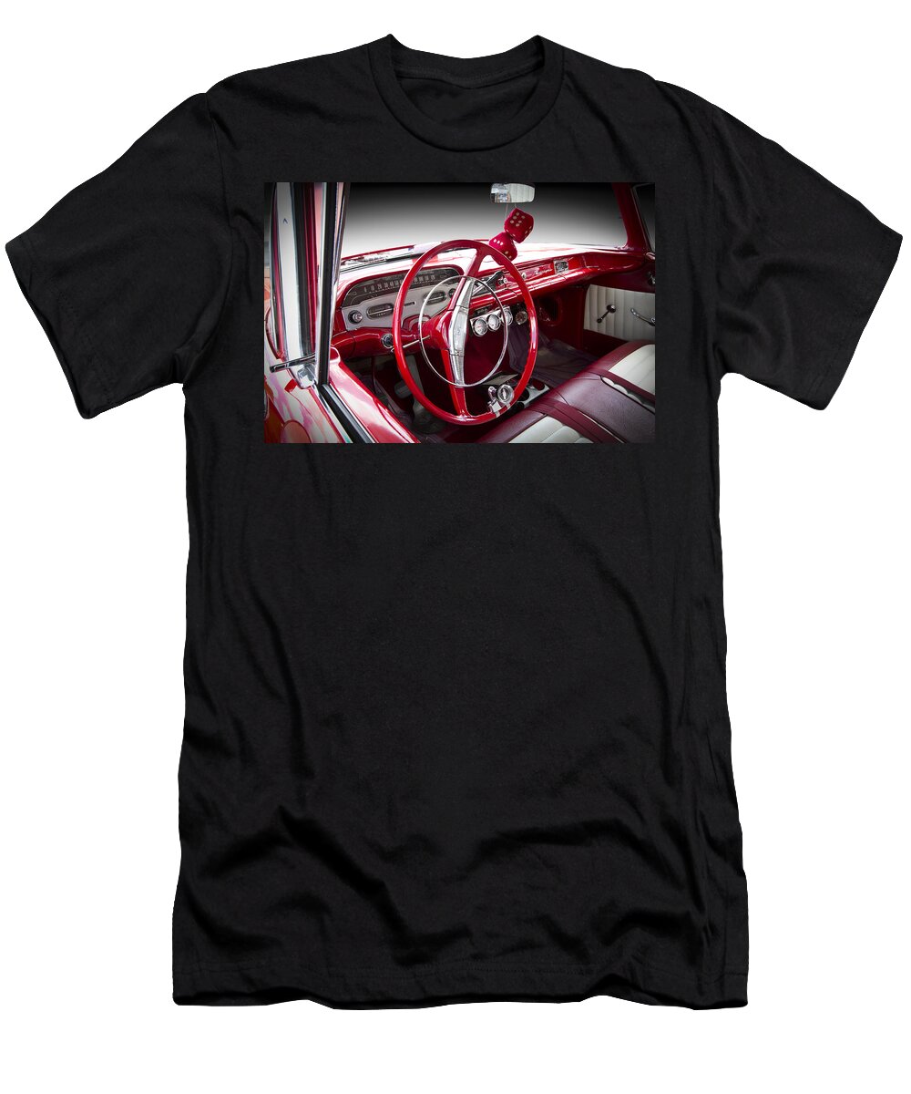 '58 T-Shirt featuring the photograph Chevy Biscayne by Debra and Dave Vanderlaan