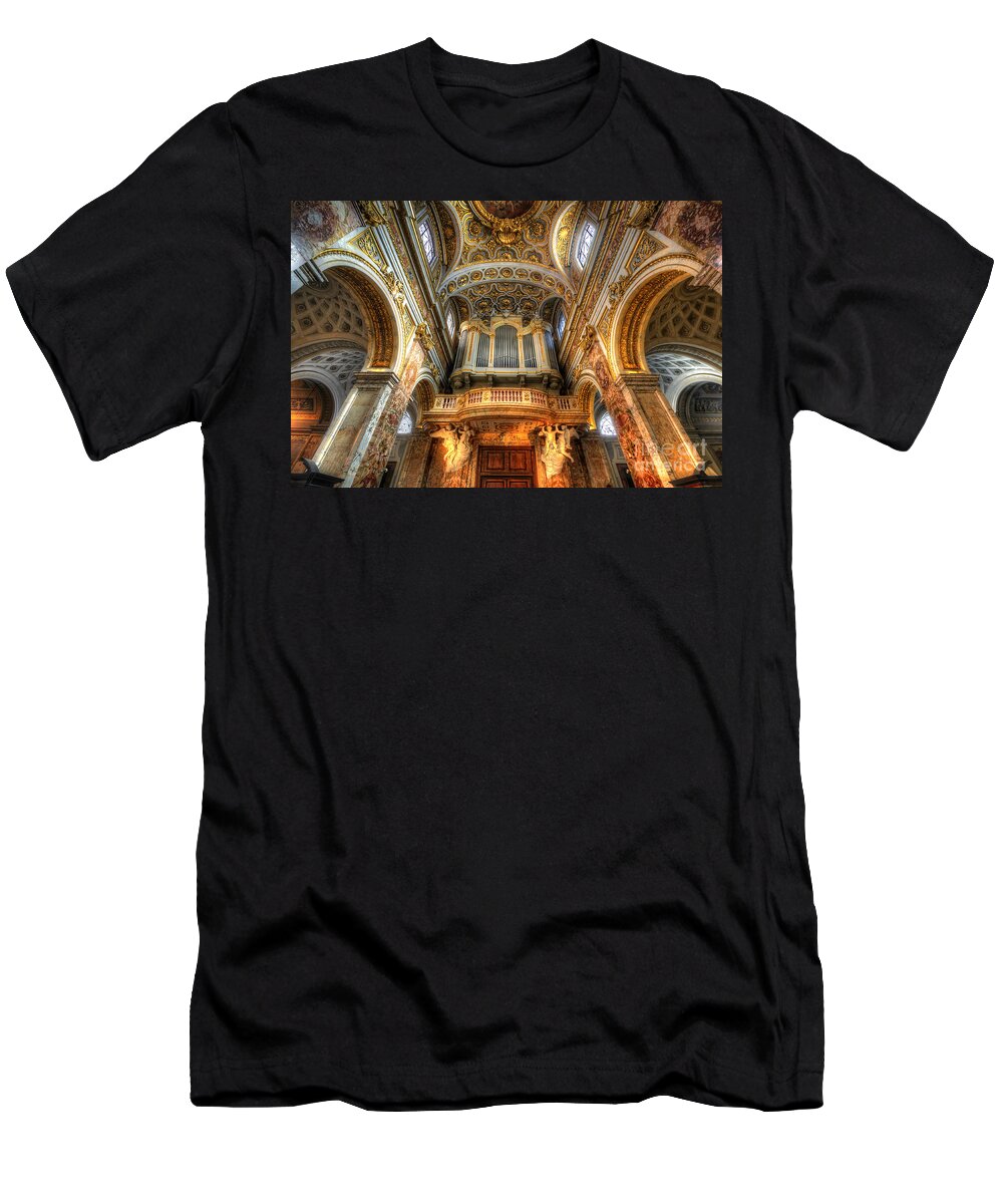 Yhun Suarez T-Shirt featuring the photograph Chiesa San Luigi dei Francesi by Yhun Suarez