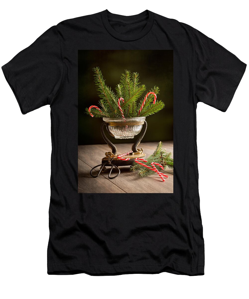 Christmas T-Shirt featuring the photograph Christmas Pine by Amanda Elwell
