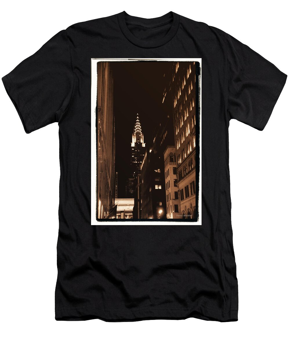 New York T-Shirt featuring the photograph Chrysler Building by Donna Blackhall