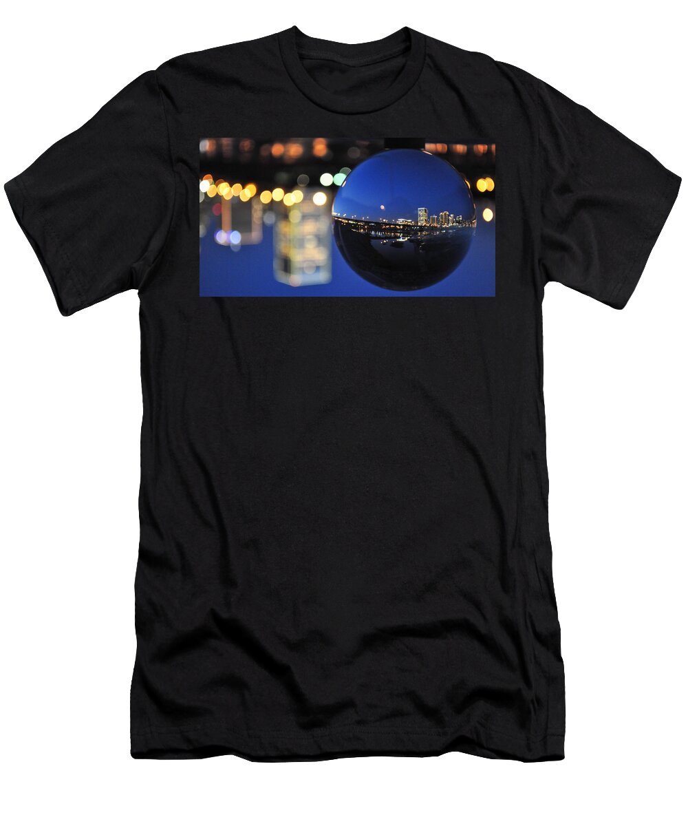 Rva T-Shirt featuring the photograph City in a Globe by Stacy Abbott