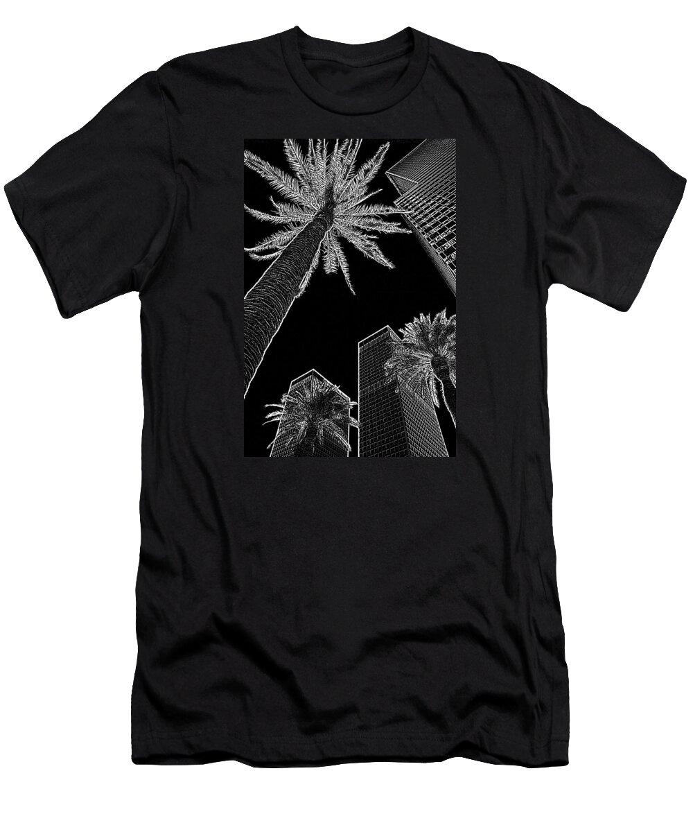 Cityscape T-Shirt featuring the photograph City of Angels 1 by Andre Aleksis