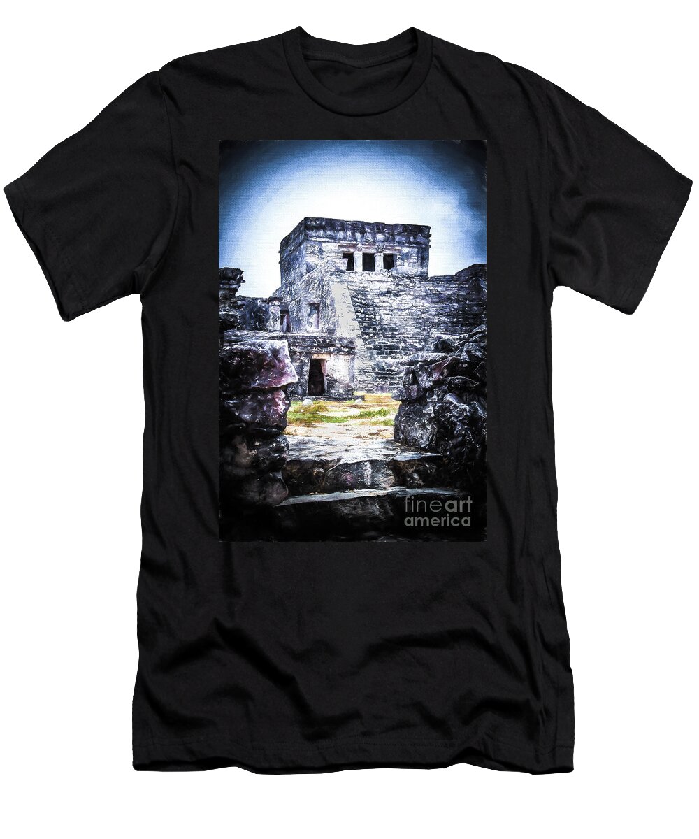 Tulum T-Shirt featuring the photograph City of Dawn by Perry Webster