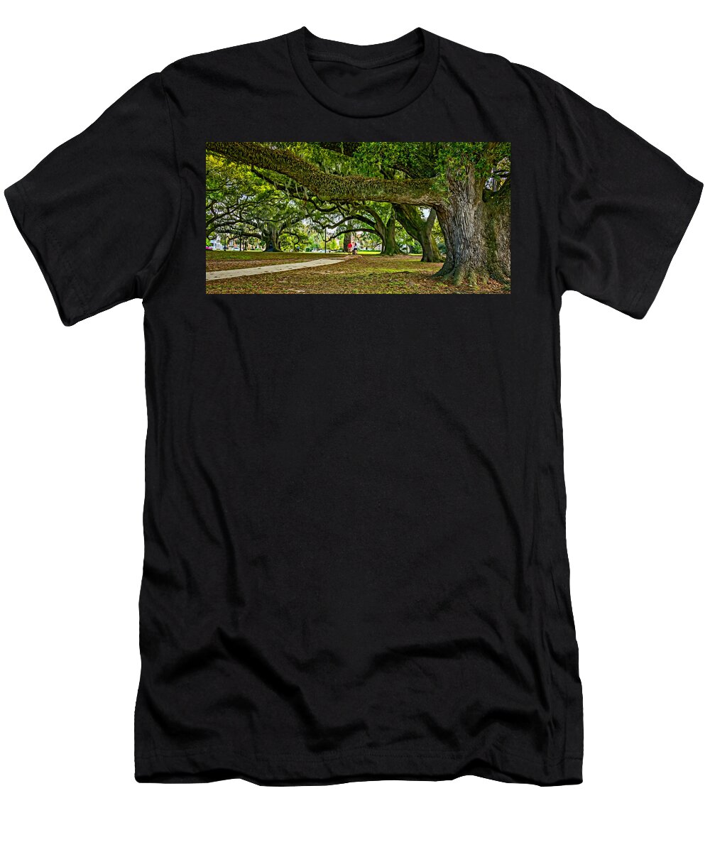 Steve Harrington T-Shirt featuring the photograph City Park Stroll 2 by Steve Harrington