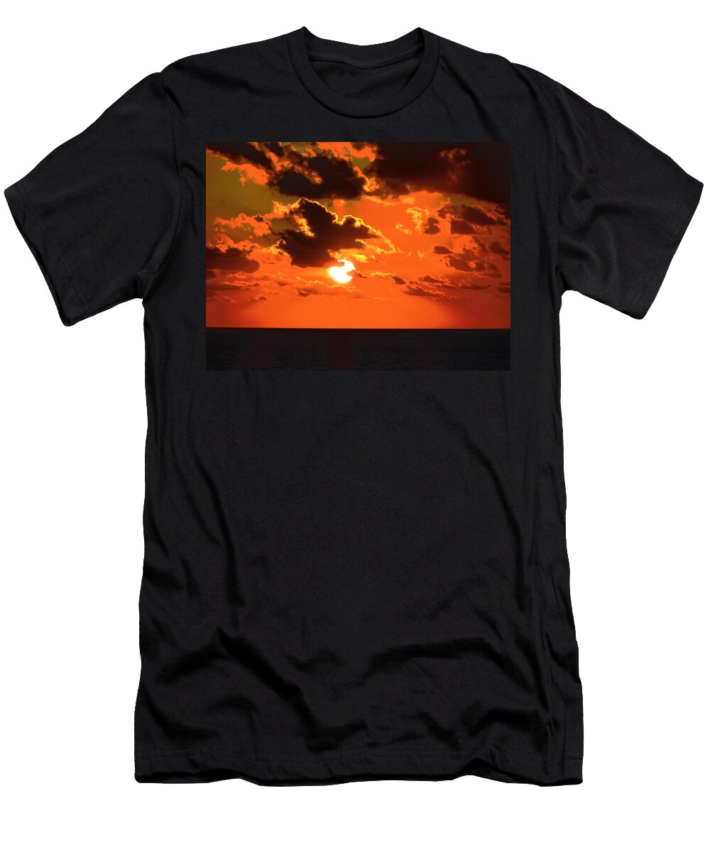 Coco Cay T-Shirt featuring the photograph CoCo Cay Sunset by Jennifer Wheatley Wolf