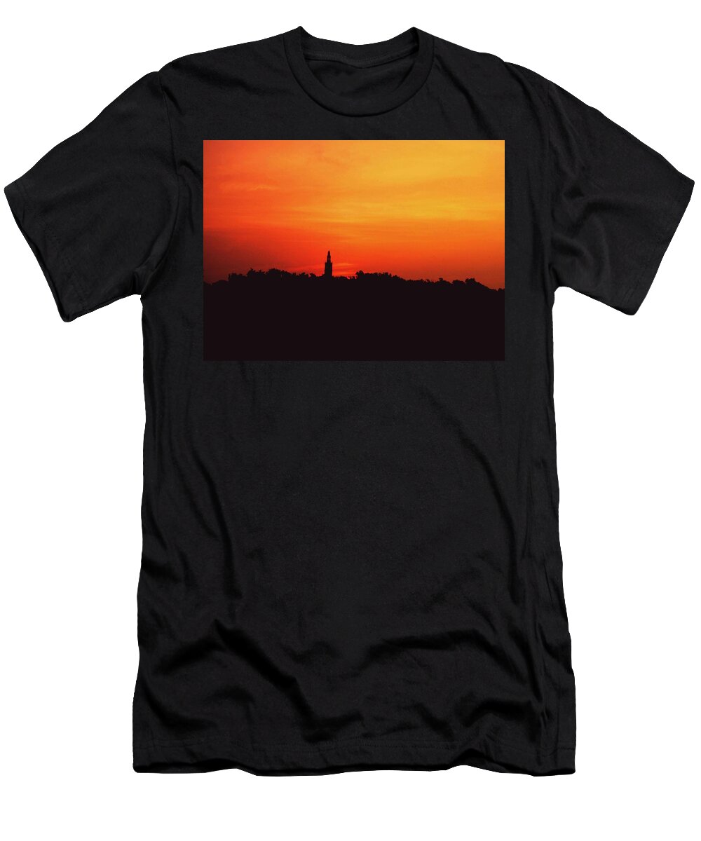 Chruch T-Shirt featuring the photograph Colonial Sunrise by Gary Wonning