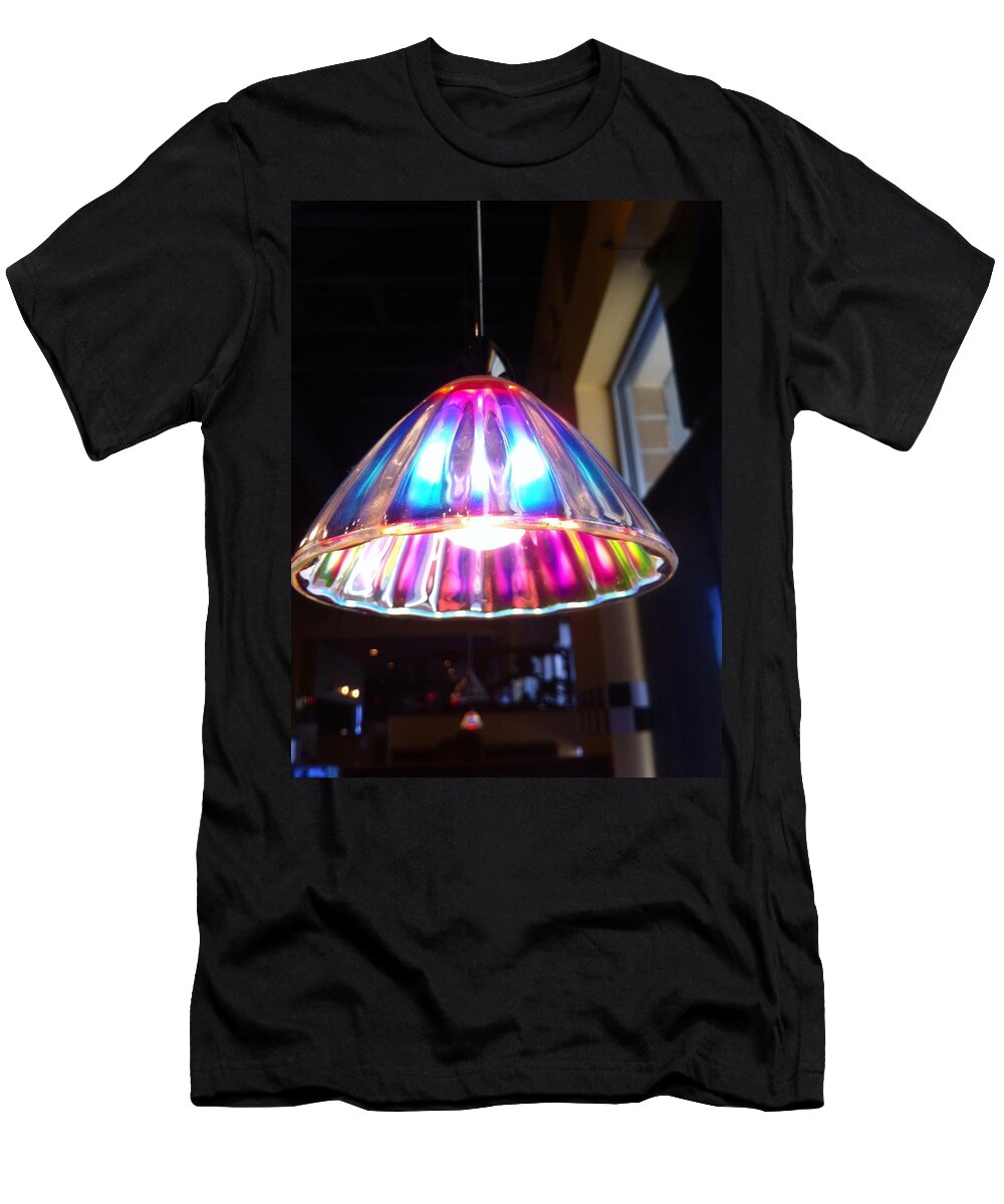 Colorful Light Shade T-Shirt featuring the photograph Colorful Light by Susan Garren