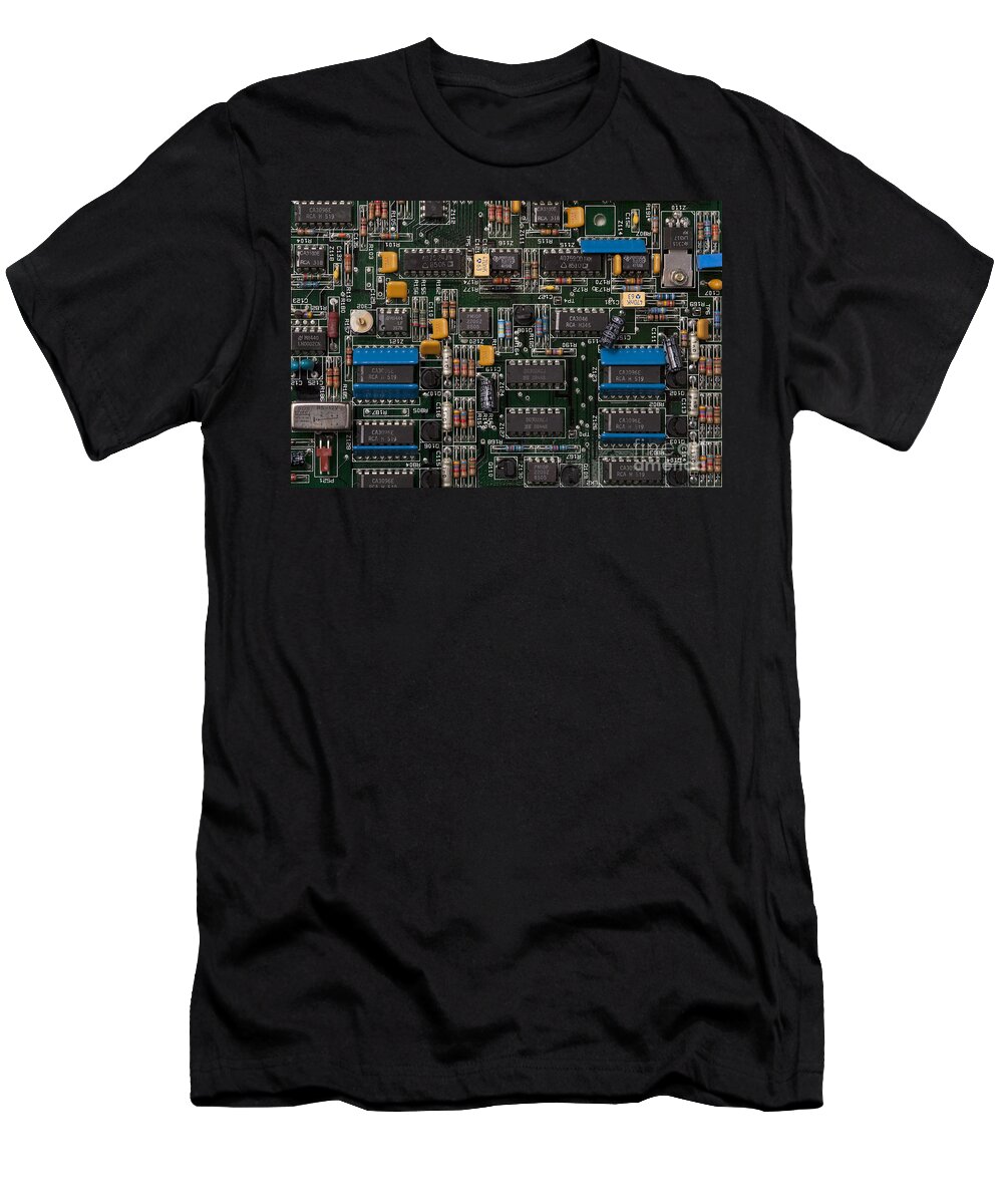 Access T-Shirt featuring the photograph Computer Circuit Board by Jim Corwin