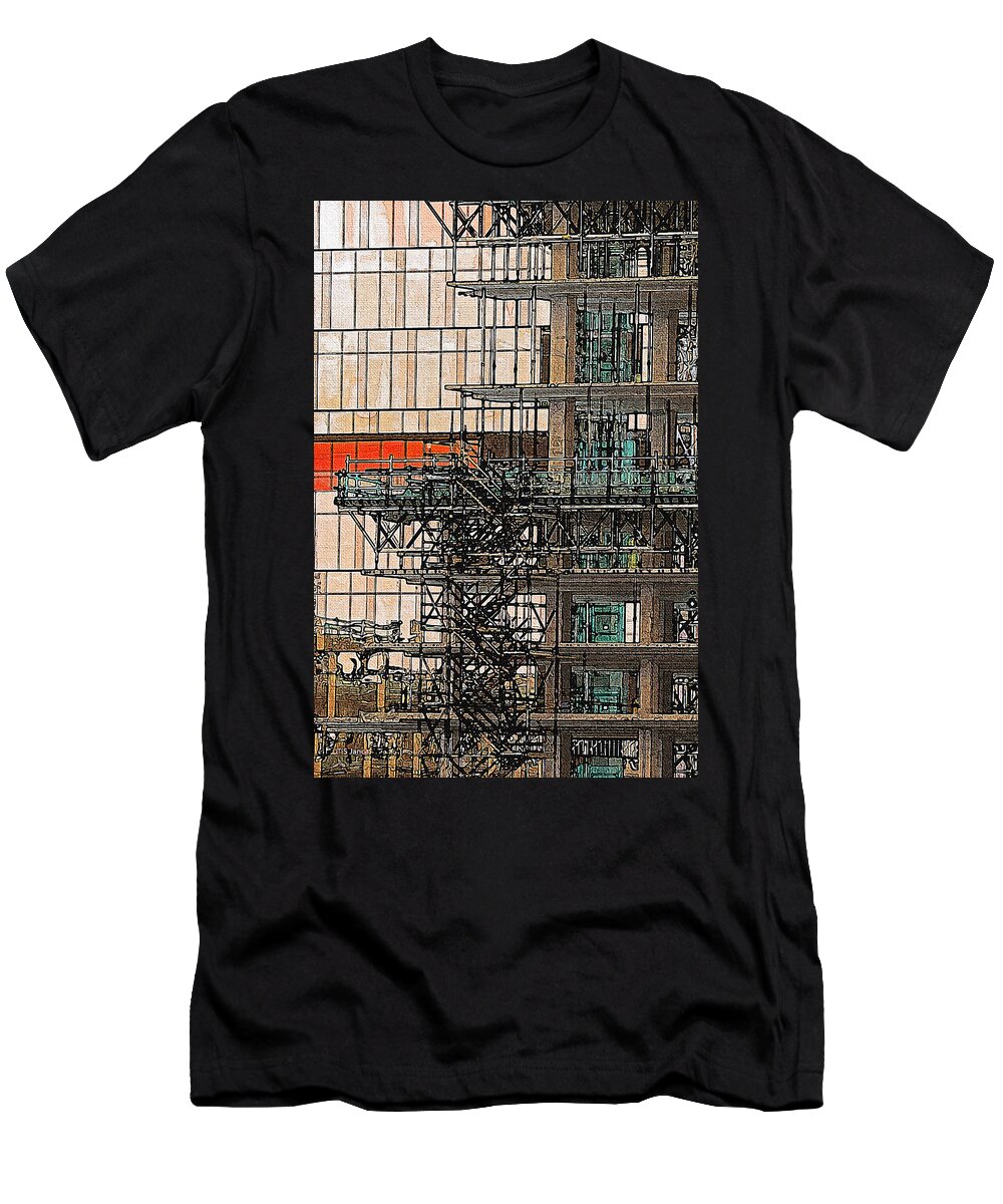 Construction T-Shirt featuring the photograph Construction by Tom Janca