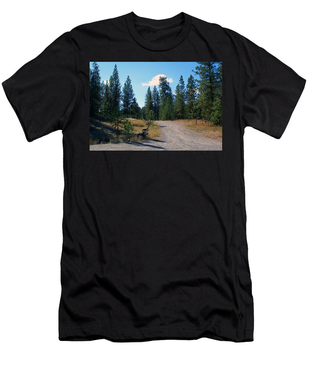 Country Road T-Shirt featuring the photograph Country Road by Ben Upham III