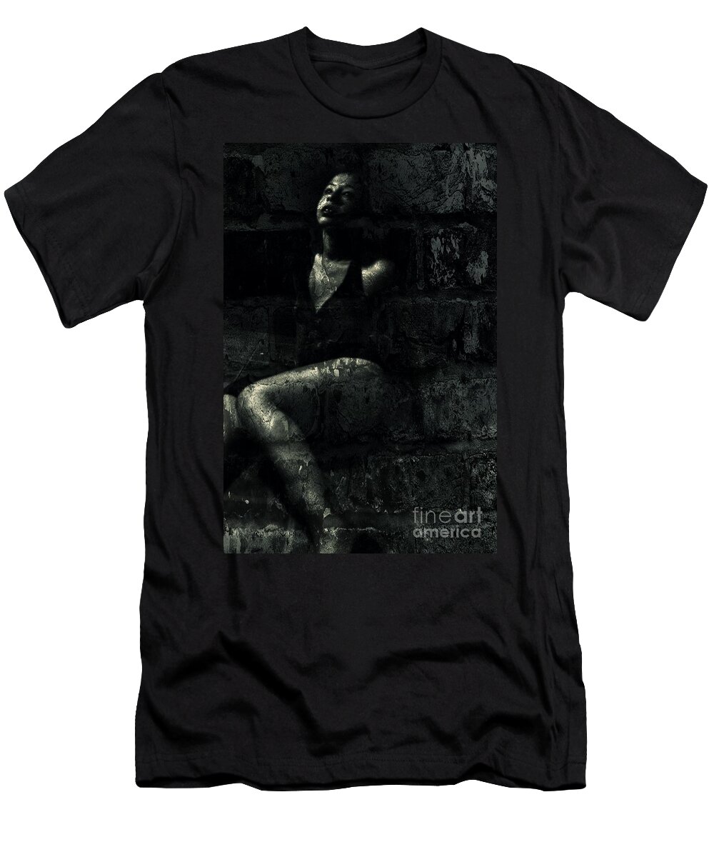  T-Shirt featuring the photograph Coward by Jessica S