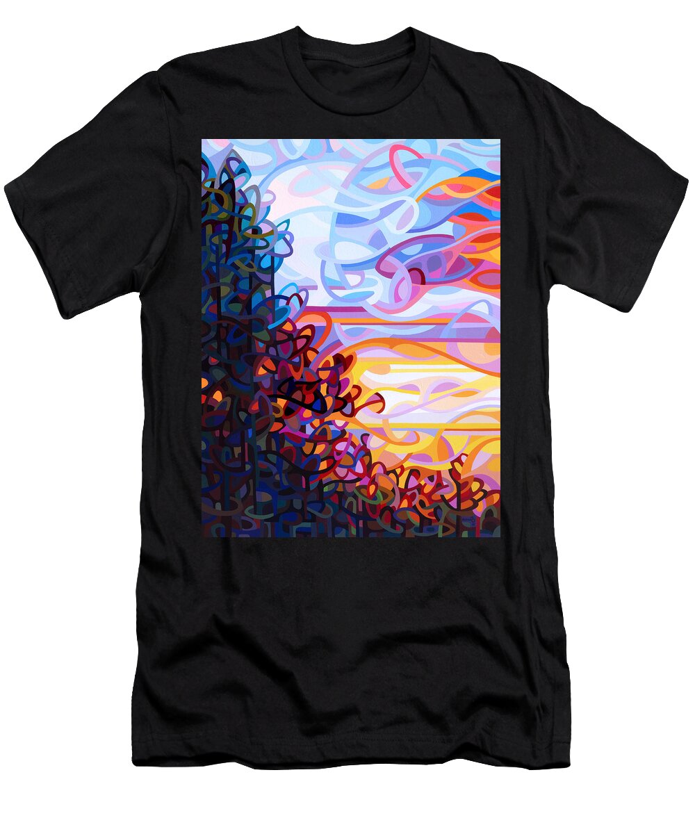 Art T-Shirt featuring the painting Crescendo by Mandy Budan