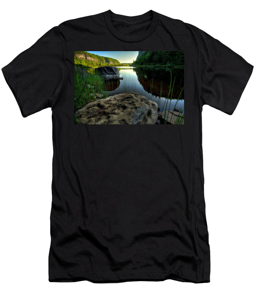 Aboriginal T-Shirt featuring the photograph Crescent Lake Sunset by Jakub Sisak