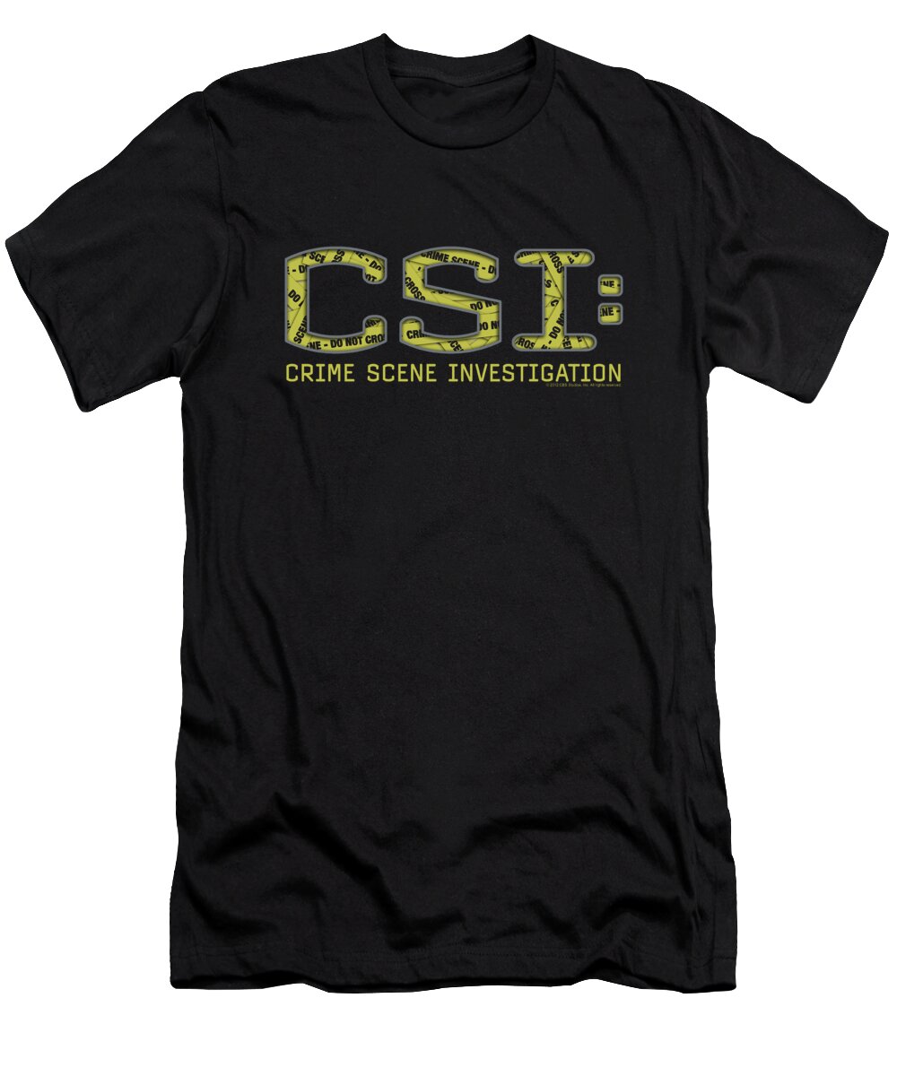  T-Shirt featuring the digital art Csi - Collage Logo by Brand A