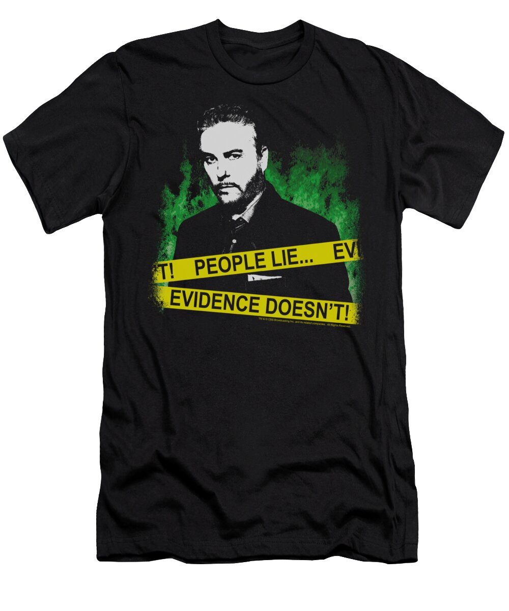 CSI T-Shirt featuring the digital art Csi - People Lie by Brand A
