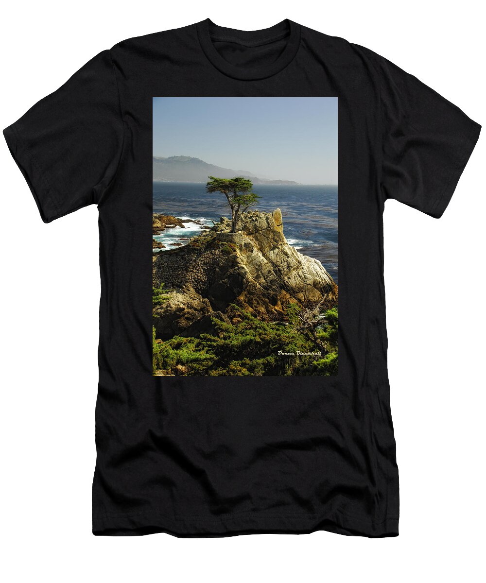 Cypress Tree T-Shirt featuring the photograph Cypress by Donna Blackhall