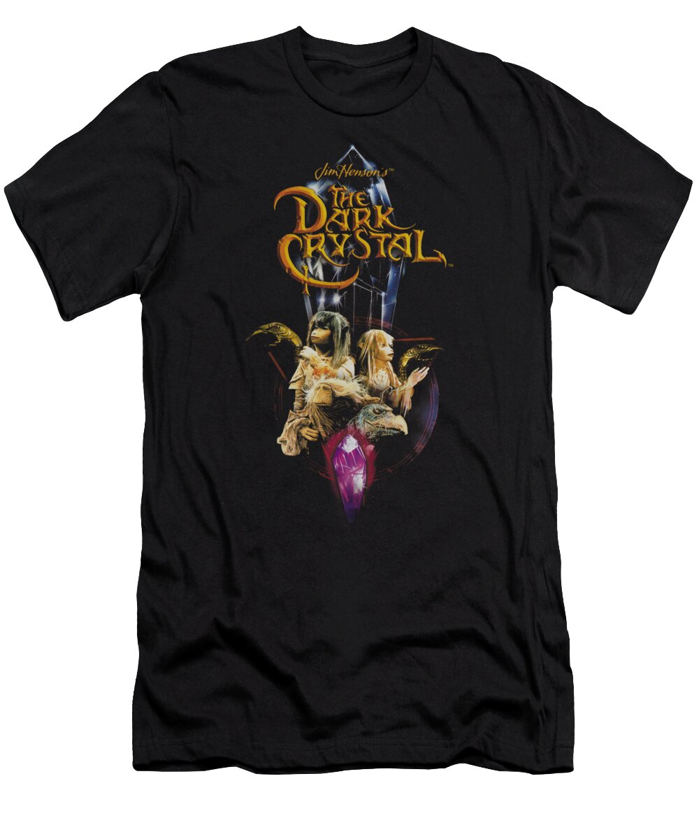 Dark Crystal T-Shirt featuring the digital art Dark Crystal - Crystal Quest by Brand A