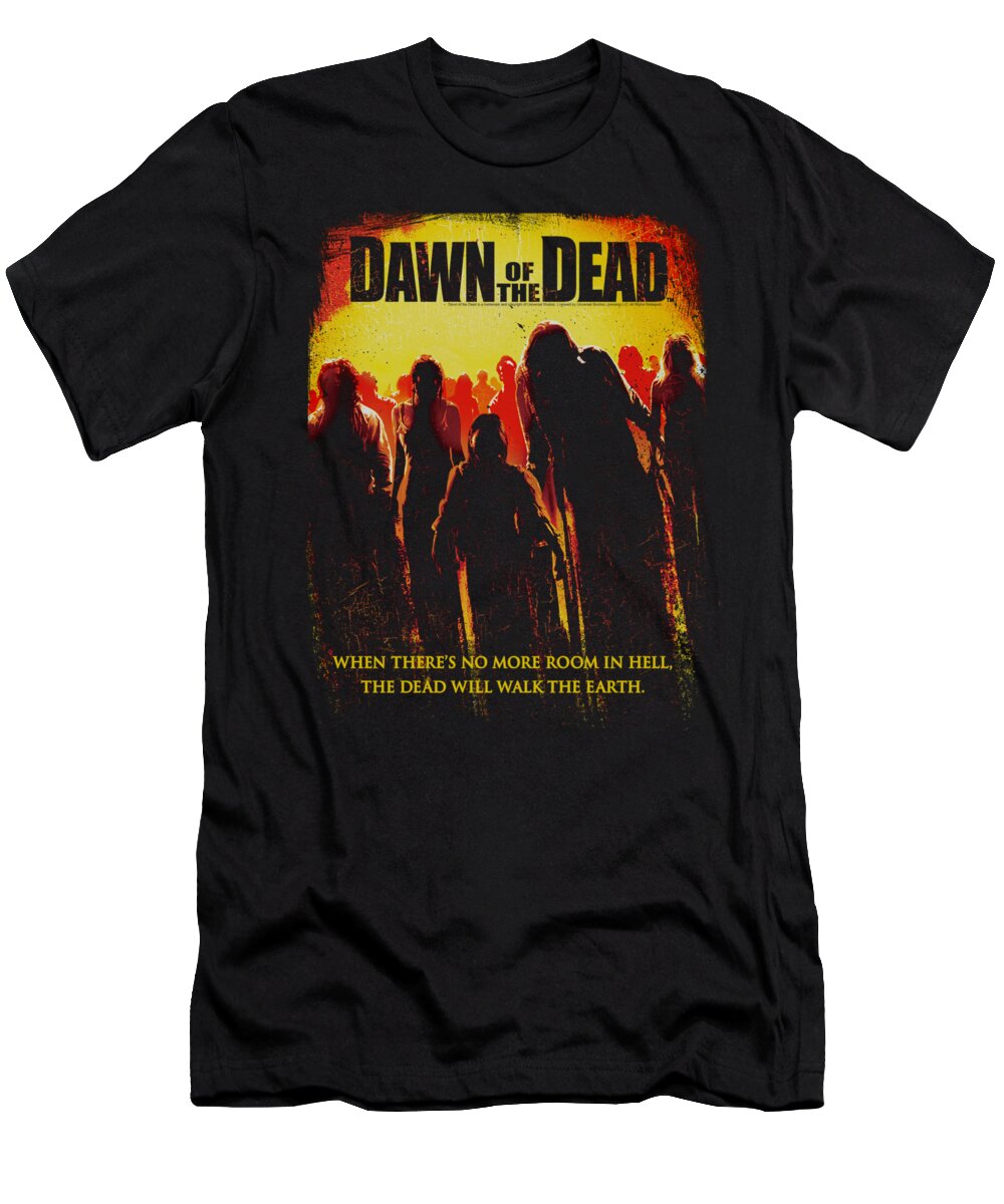 Dawn Of The Dead T-Shirt featuring the digital art Dawn Of The Dead - Title by Brand A