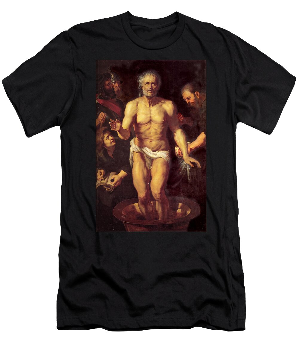 Death Of Seneca T-Shirt featuring the painting Death of Seneca by Peter Paul Rubens