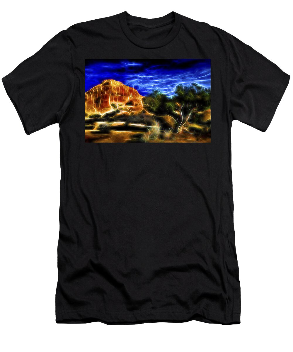 Nature T-Shirt featuring the digital art Desert Garden 3 by William Horden