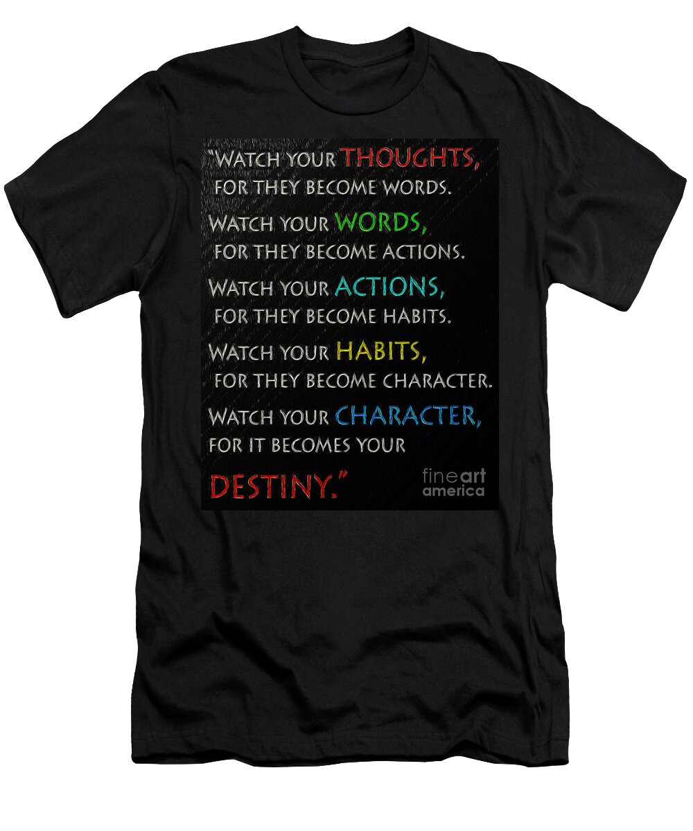 Destiny T-Shirt featuring the drawing Destiny by Mim White
